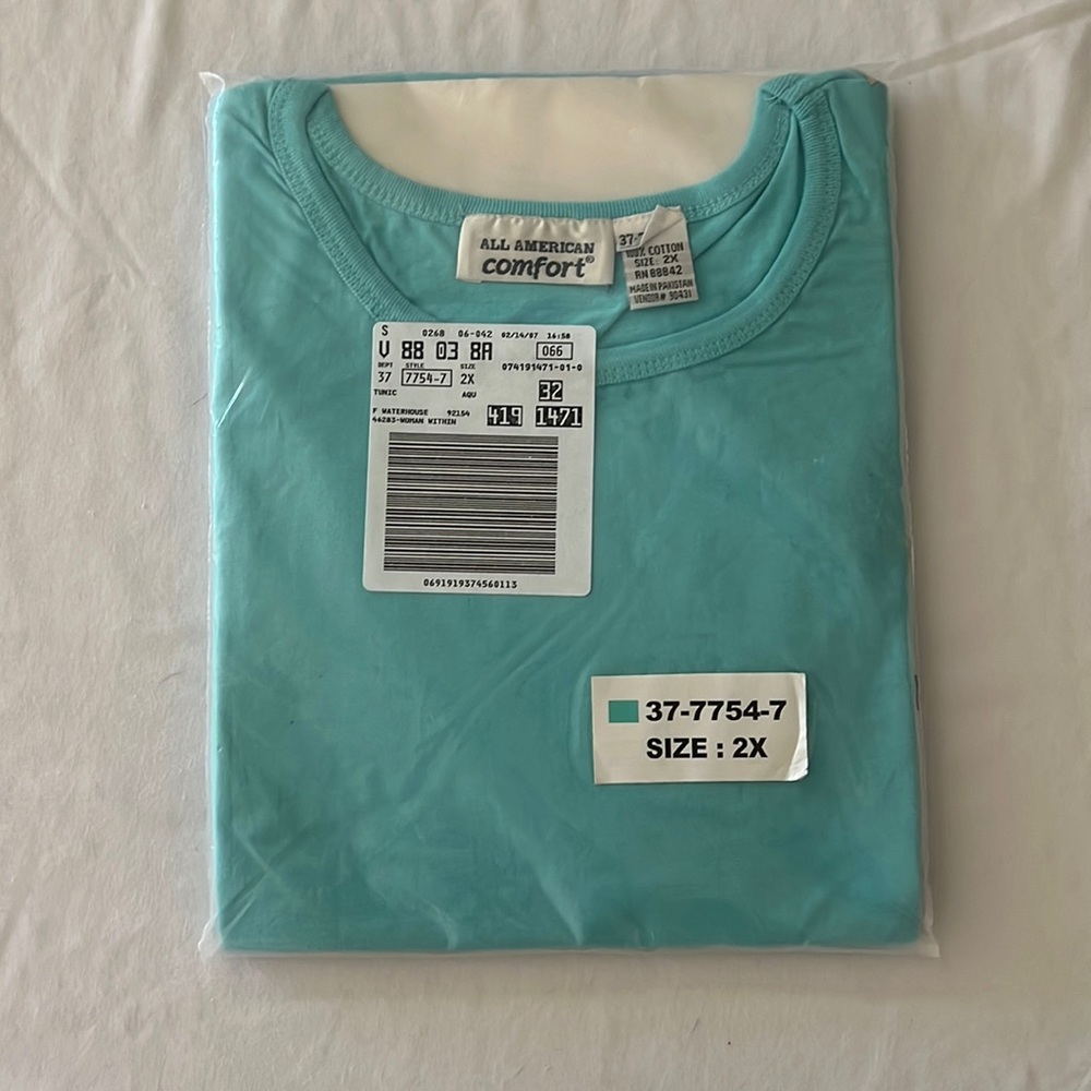 All American Comfort Short Sleeve Top. Size: 2X